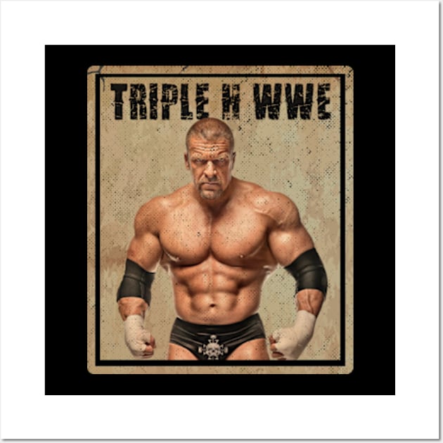 Triple H Wall Art by katroxdesignshopart444